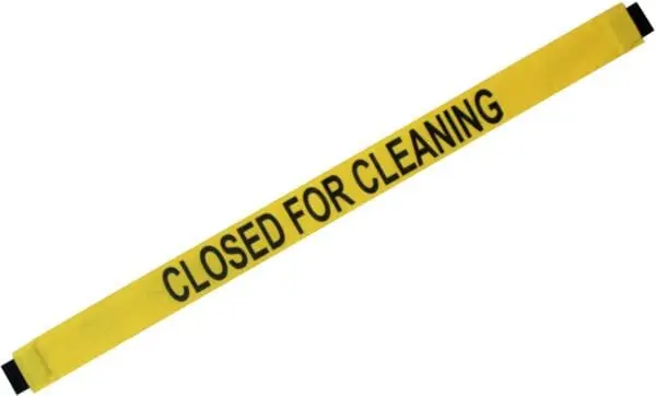 “Closed for Cleaning” Banner